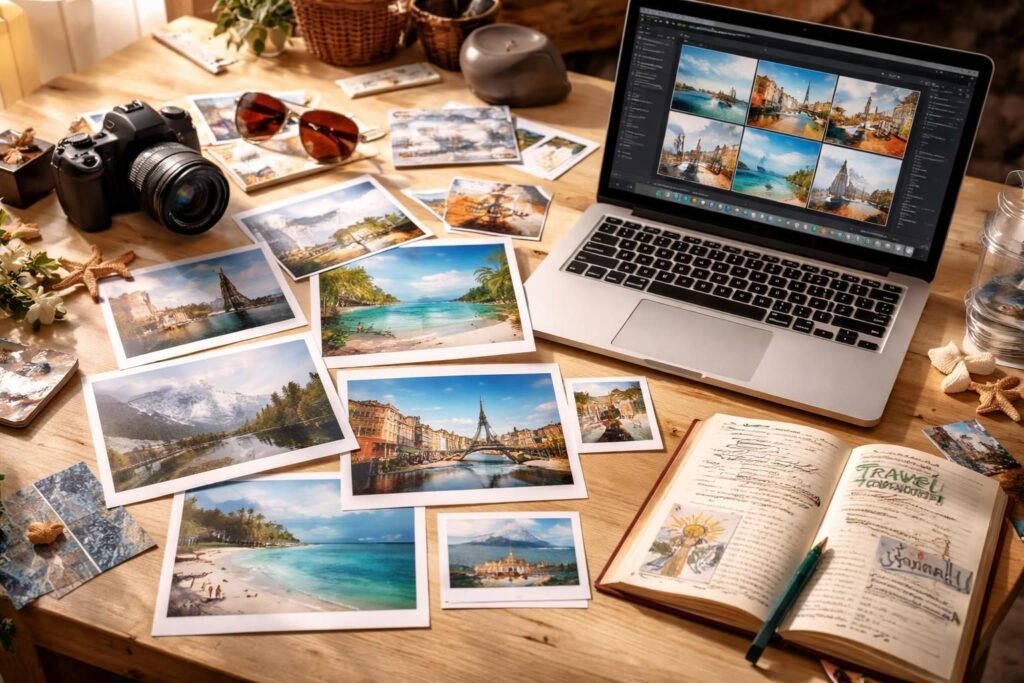 apprenez à réaliser un montage photo créatif pour immortaliser vos souvenirs de voyage et revivre chaque instant avec émotion.