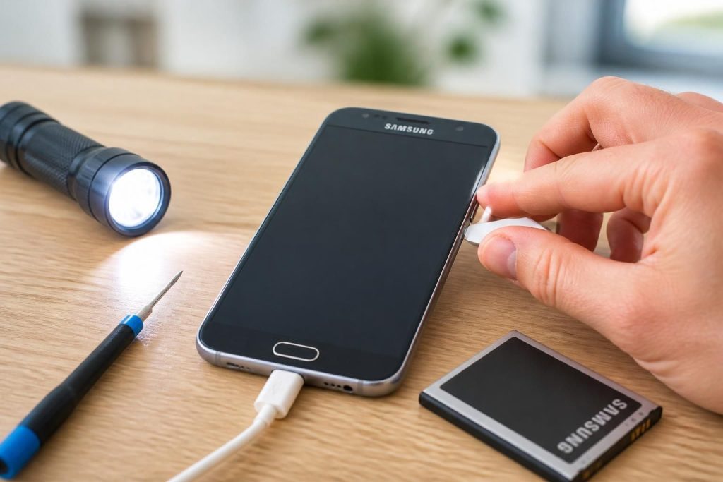 découvrez comment diagnostiquer un écran noir sur votre samsung qui continue de vibrer grâce à notre guide en 5 étapes simples et efficaces.