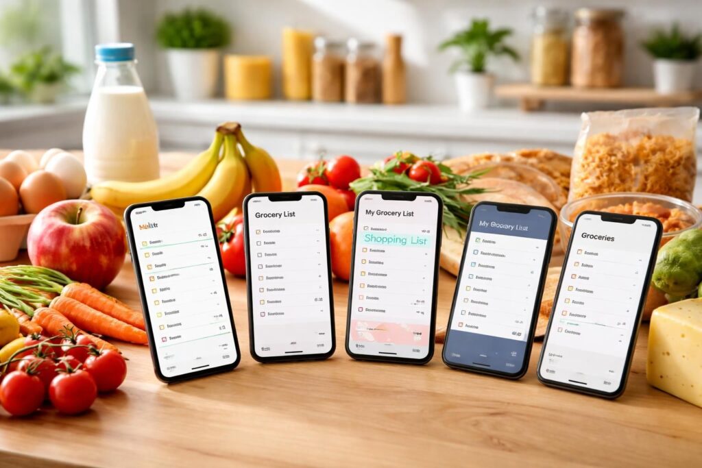 découvrez le top 5 des applications indispensables pour organiser efficacement votre liste de courses et gagner du temps lors de vos achats.